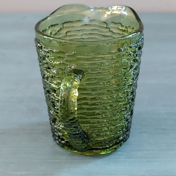 Small Pressed Glass Pitcher - Picture 4 of 8